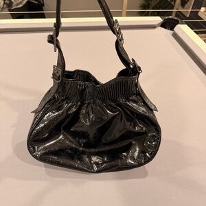 Burberry Handbag Shiny Black Shoulder Bag